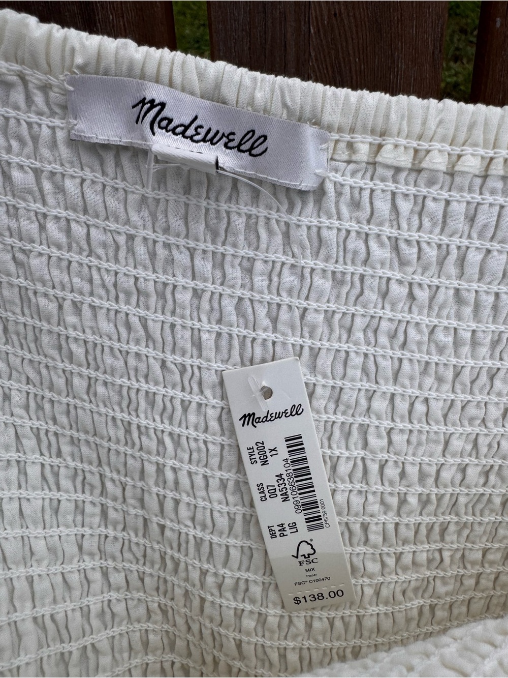 Madewell Cream Eyelet Tie-Shoulder Midi Dress - Picture 3 of 7